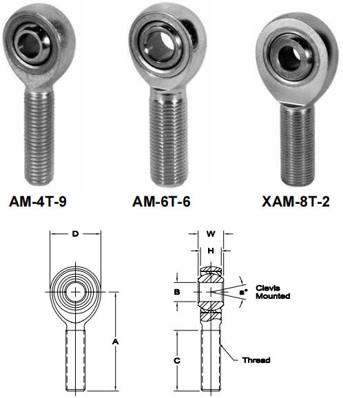 AURORAXAB-8T-2關節軸承圖紙