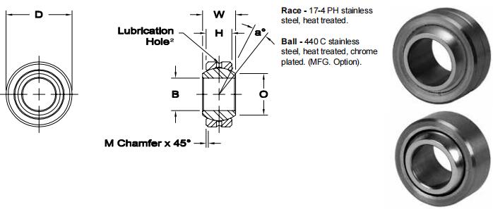 AURORACOM-10E關節軸承圖紙