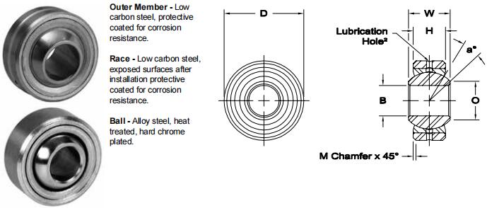 AURORALCOM-16關節軸承圖紙