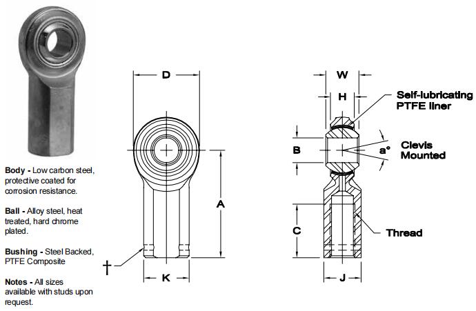 AURORAVCW-7關節軸承圖紙
